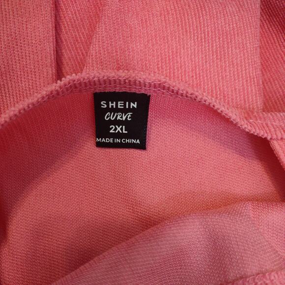 Shein Curve Pink Corduroy Overalls, Size 2XL - Picture 9 of 9